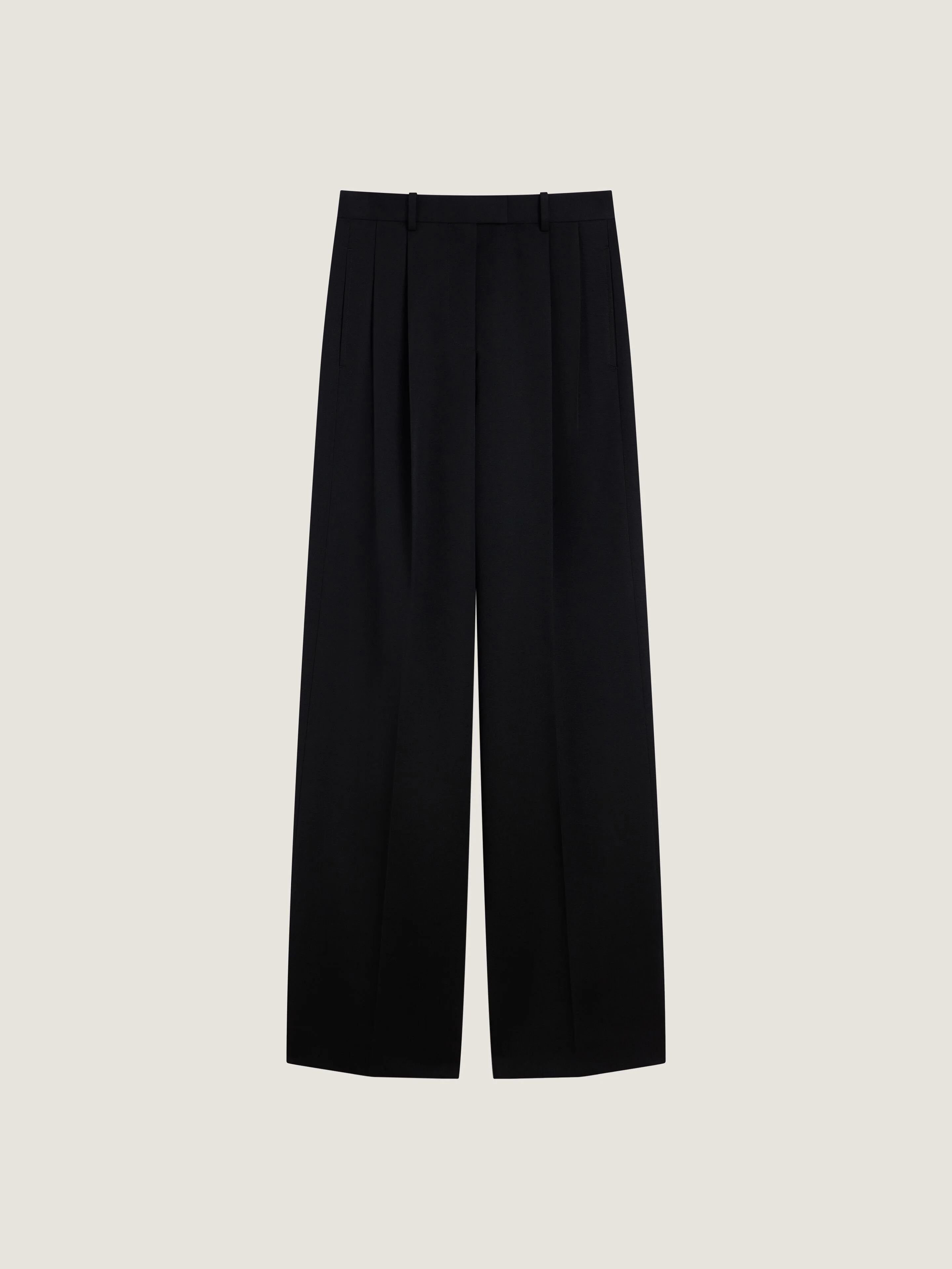 DOUBLE PLEAT PANTS IN WOOL - 1