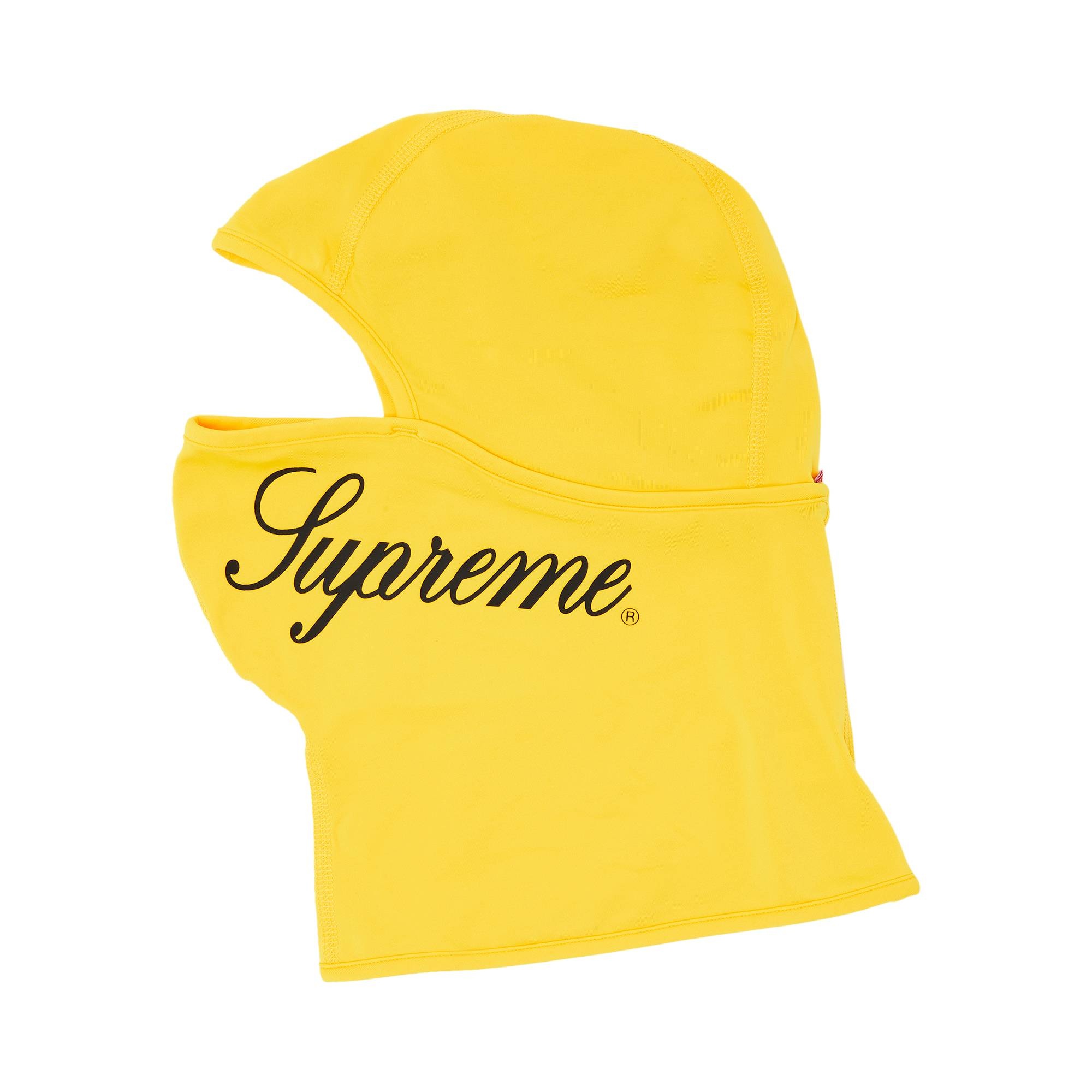 Supreme Script Lightweight Balaclava 'Yellow' - 1