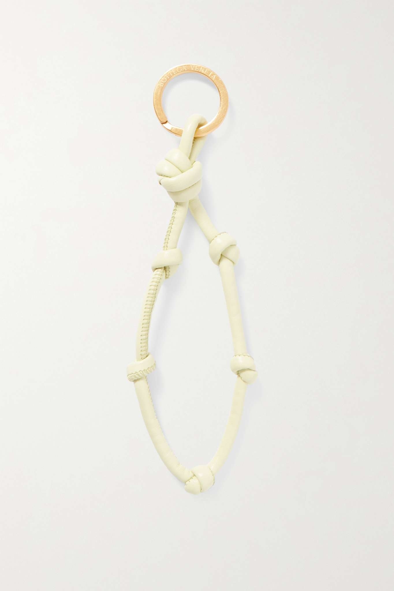 Knotted leather keyring - 1