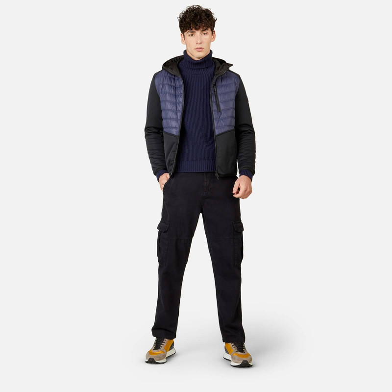 HOGAN Bimaterial Windbreaker Black outlook
