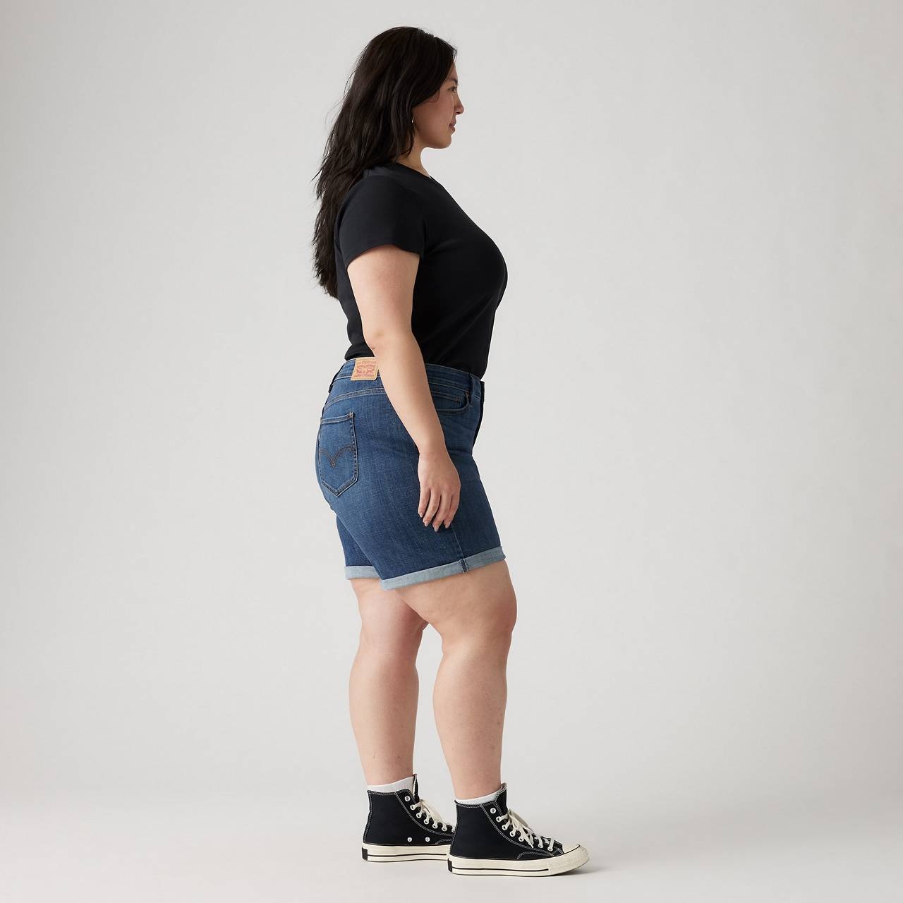 MID LENGTH WOMEN'S SHORTS (PLUS SIZE) - 3