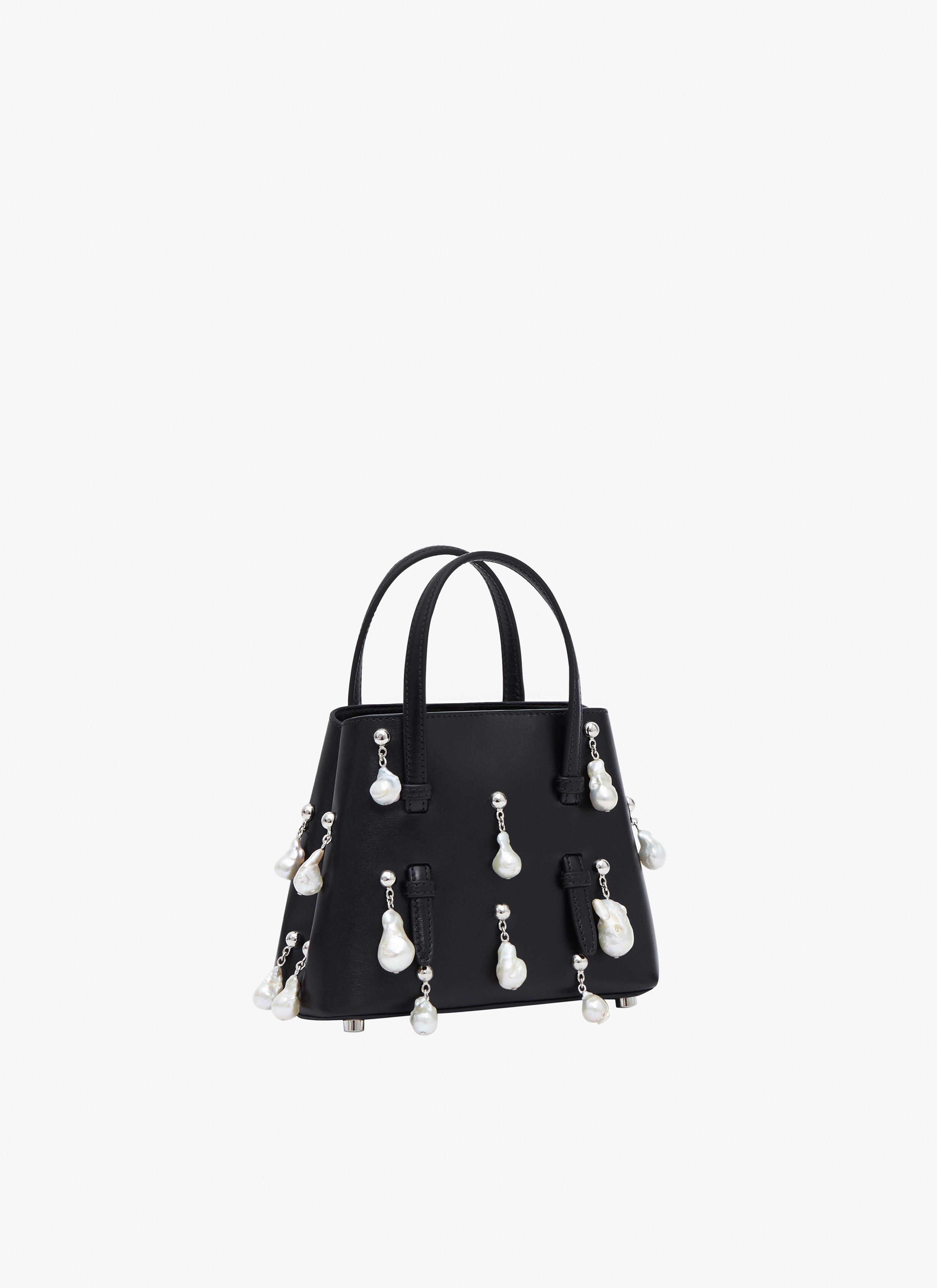 MINA 16 BAG IN LUX CALFSKIN WITH NATURAL PEARLS - 3