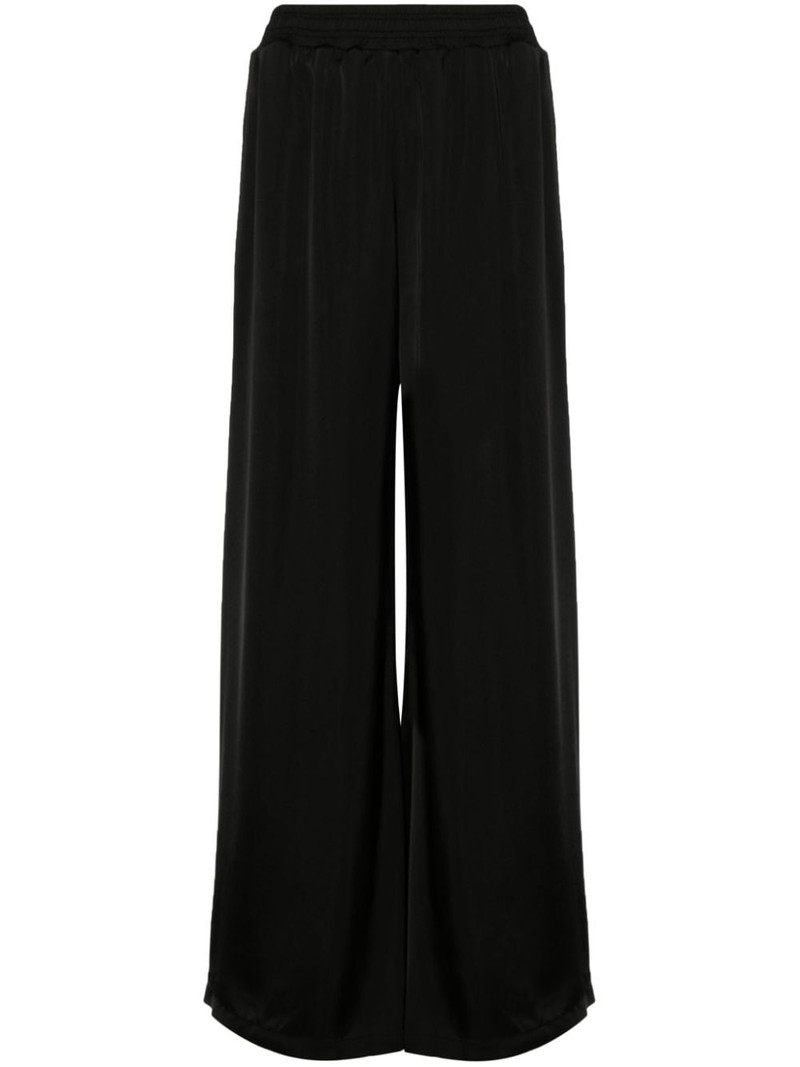 wide-leg satin trousers 1