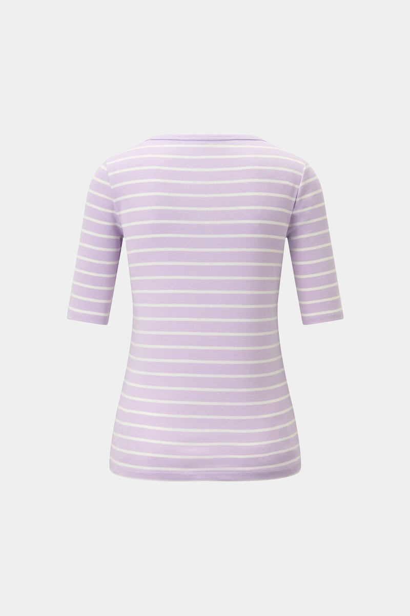 BOGNER T-shirt Louna in Lilac/Off-White outlook