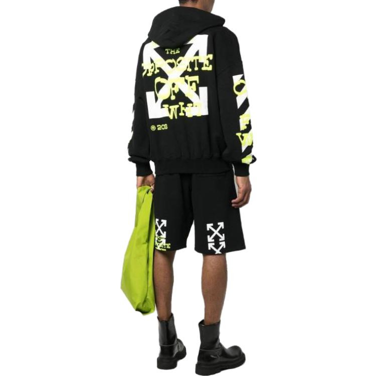Off-White Diag Arrows-Logo Hoodie OMBB110S23FLE0021050 - 3