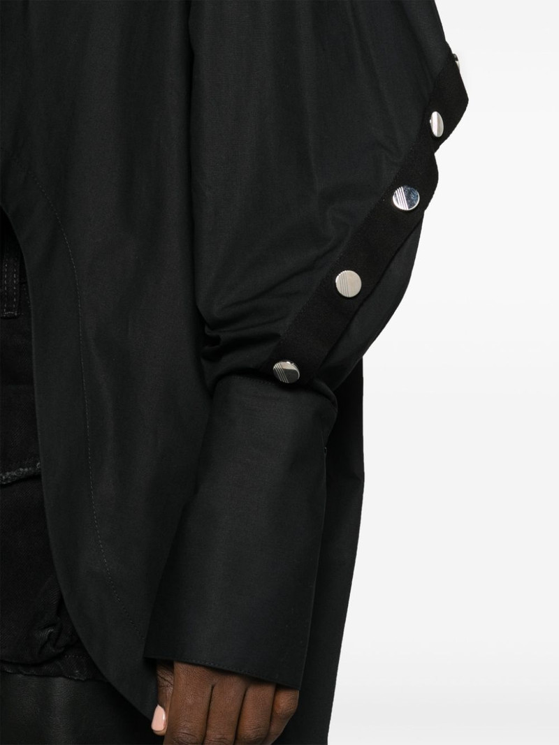 logo-stud cotton shirt 5
