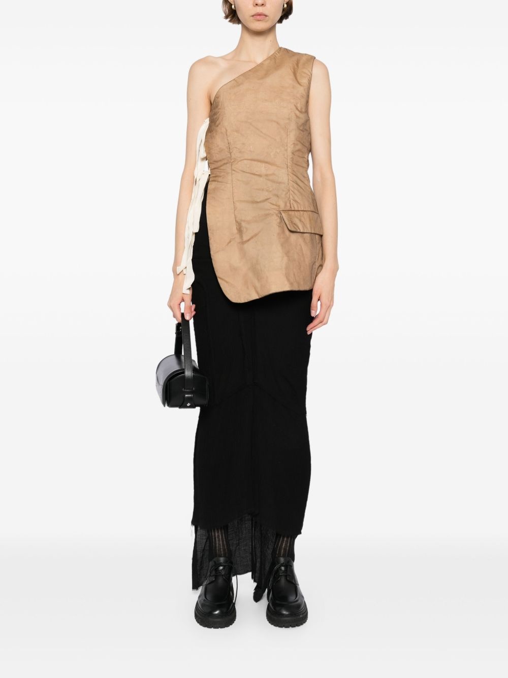 asymmetric mini dress - 2