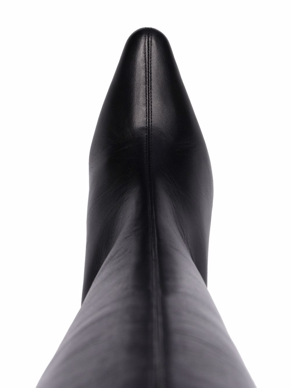 pointed knee-length boots - 4
