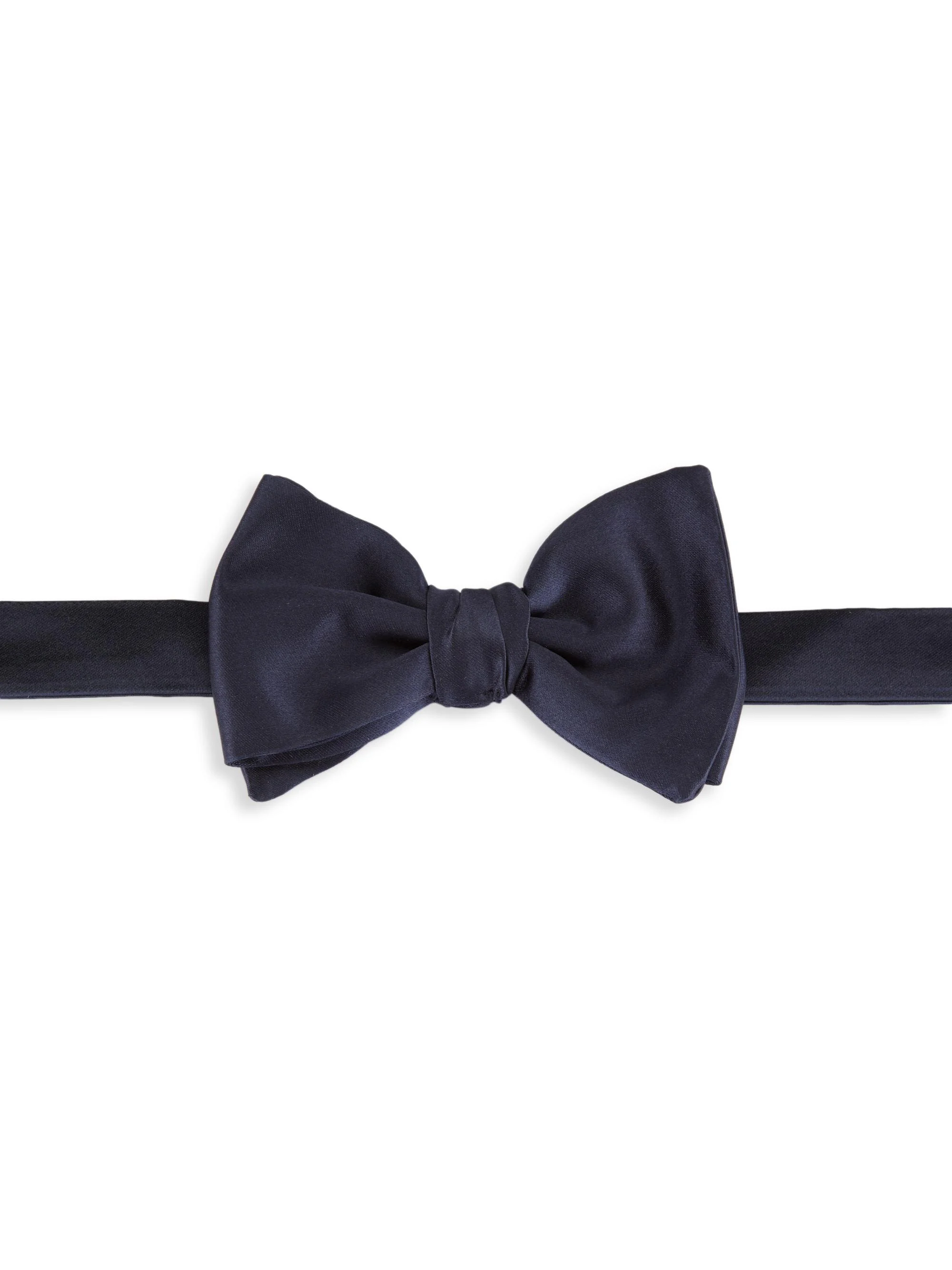Men's Silk Bow Tie - Blue - 1