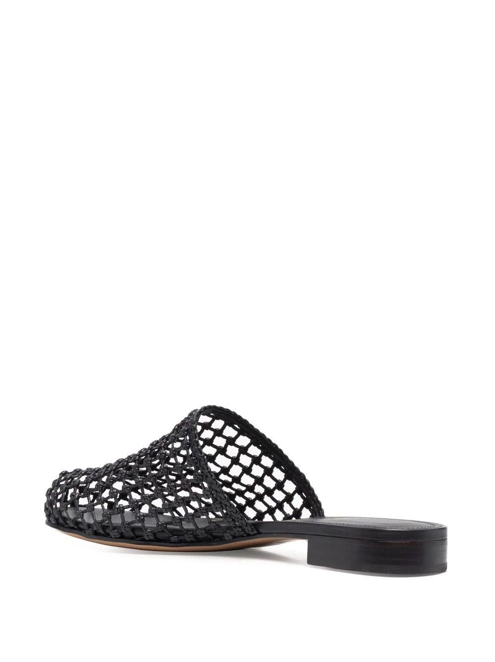 woven-design leather mules - 3