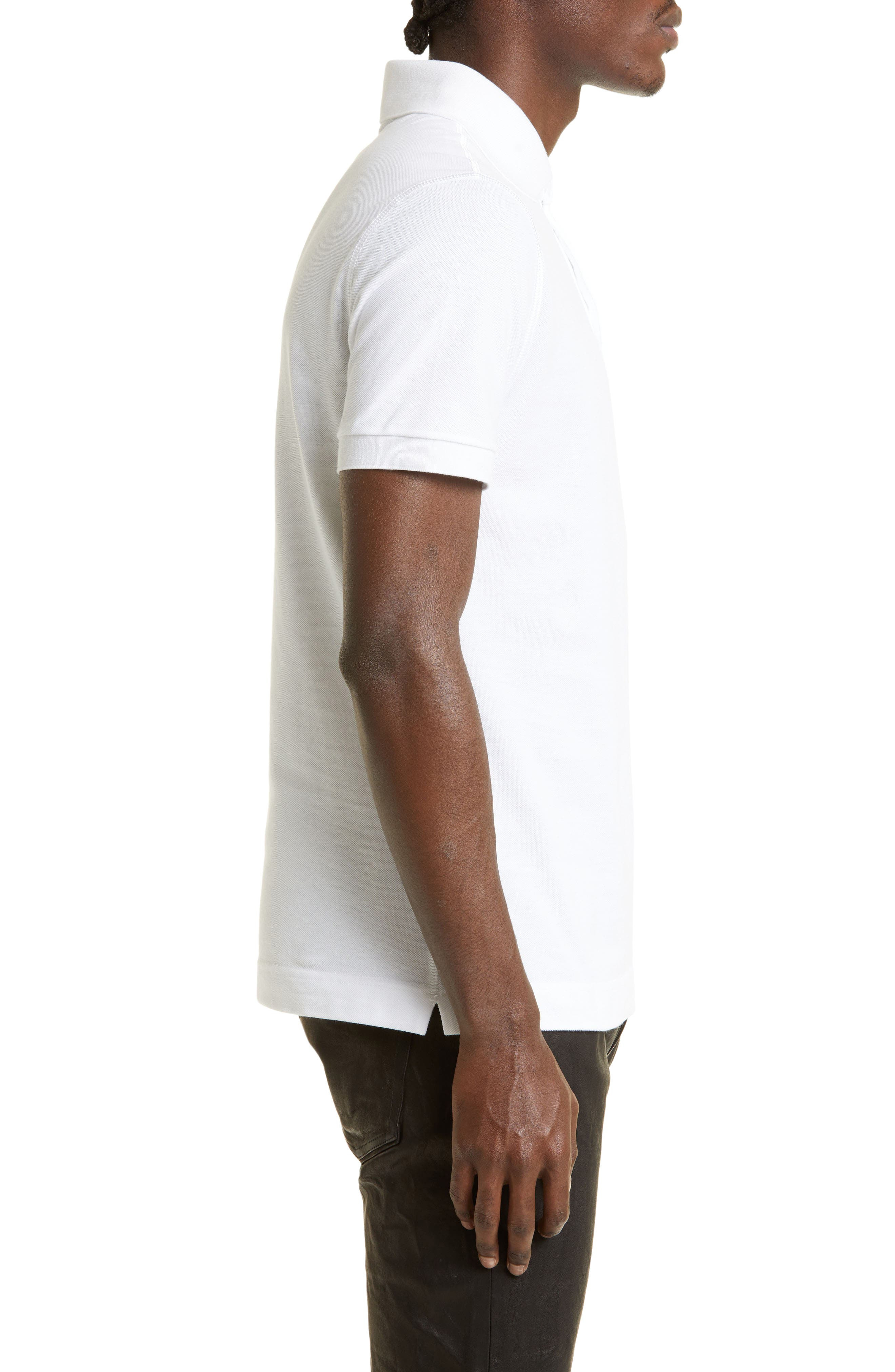 Logo Plate Cotton Piqué Polo - 3
