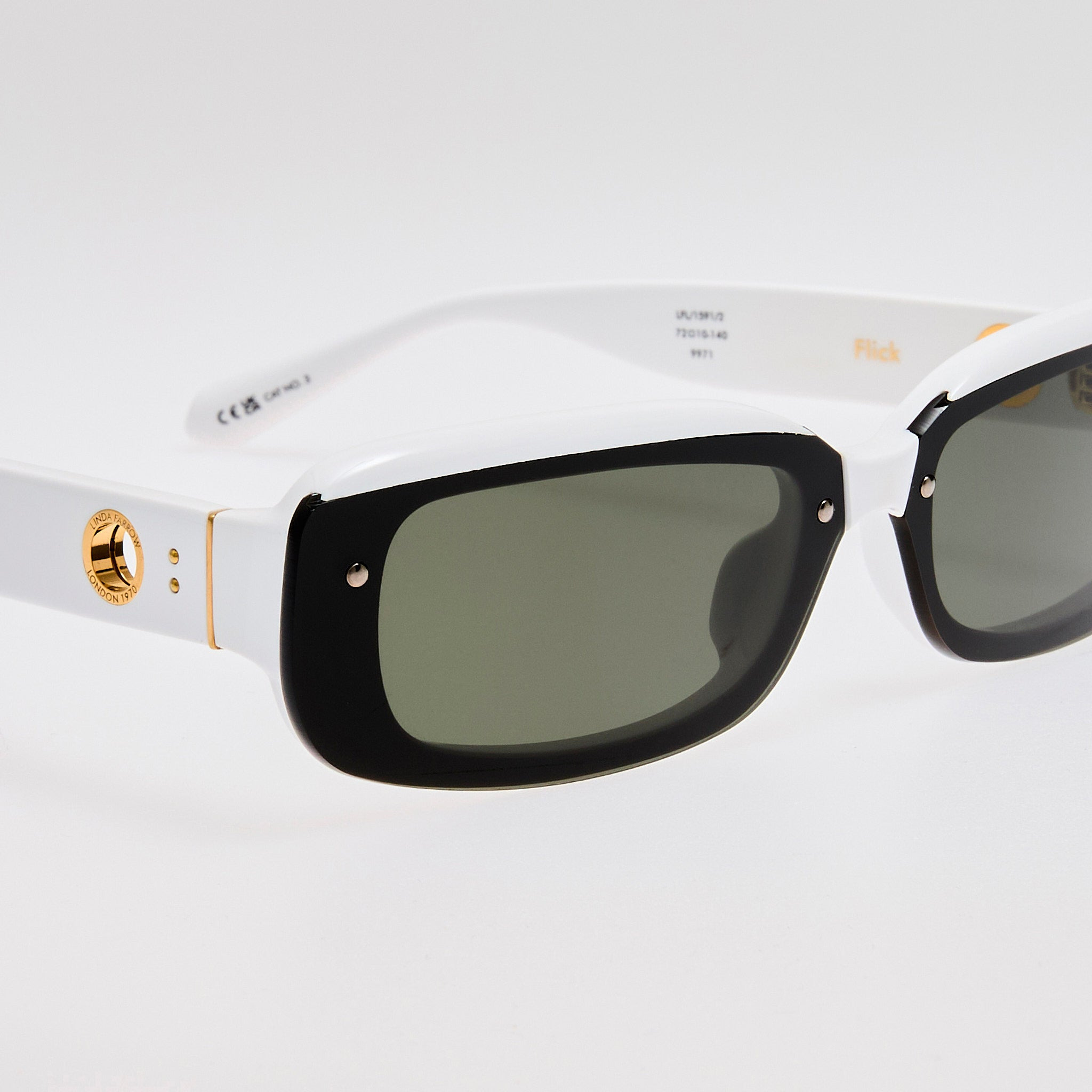 Flick Sunglasses in White - 4