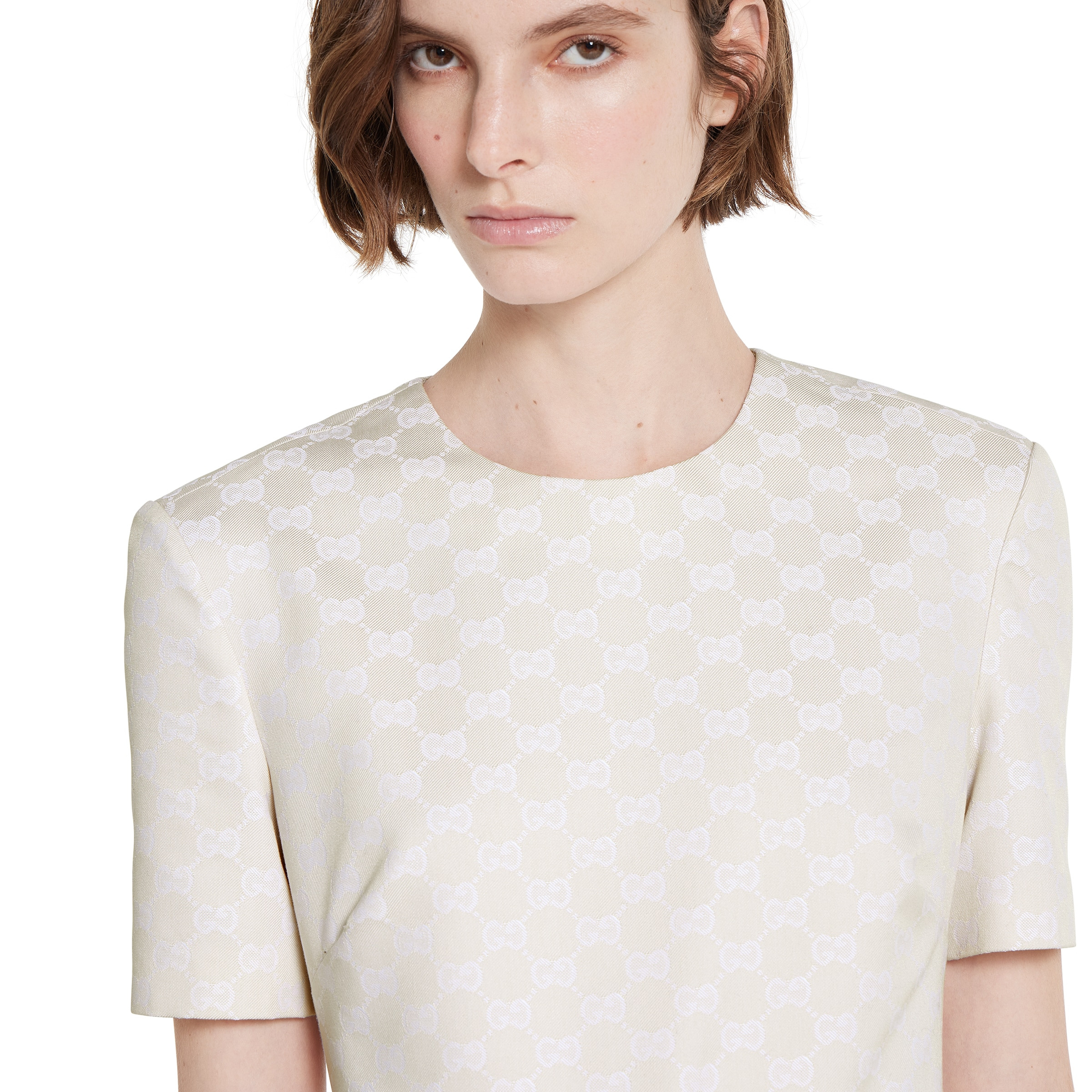 GG cotton gabardine dress - 5