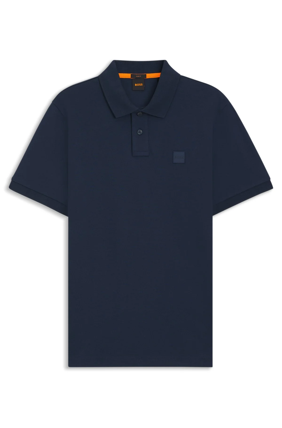 STRETCH-COTTON SLIM-FIT POLO SHIRT WITH LOGO PATCH - 1