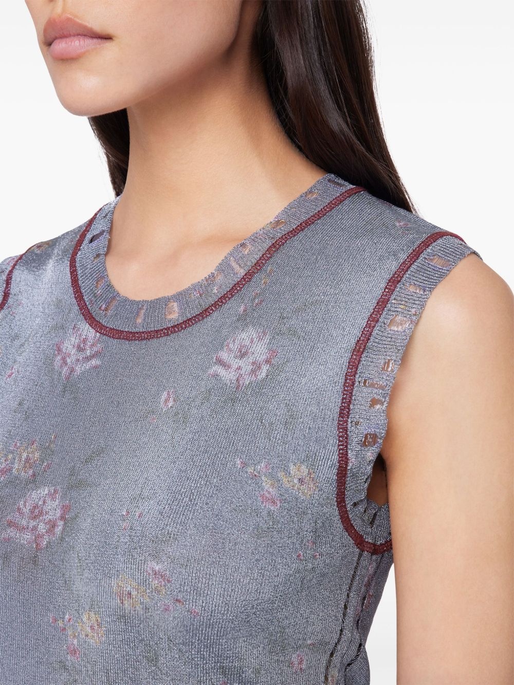 floral-print tank top - 6