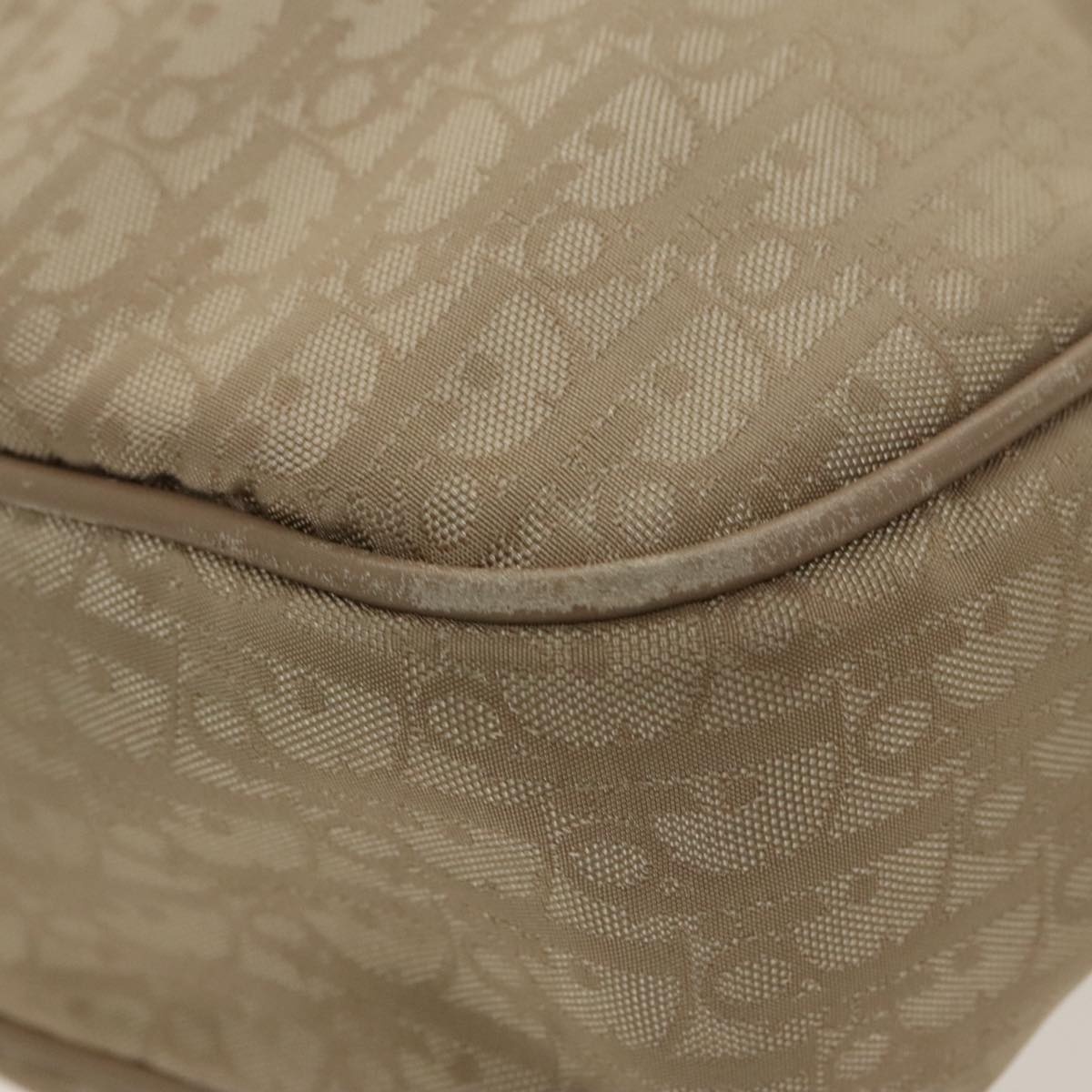 DIOR Trotter Canvas Tote Bag Beige Silver - 15