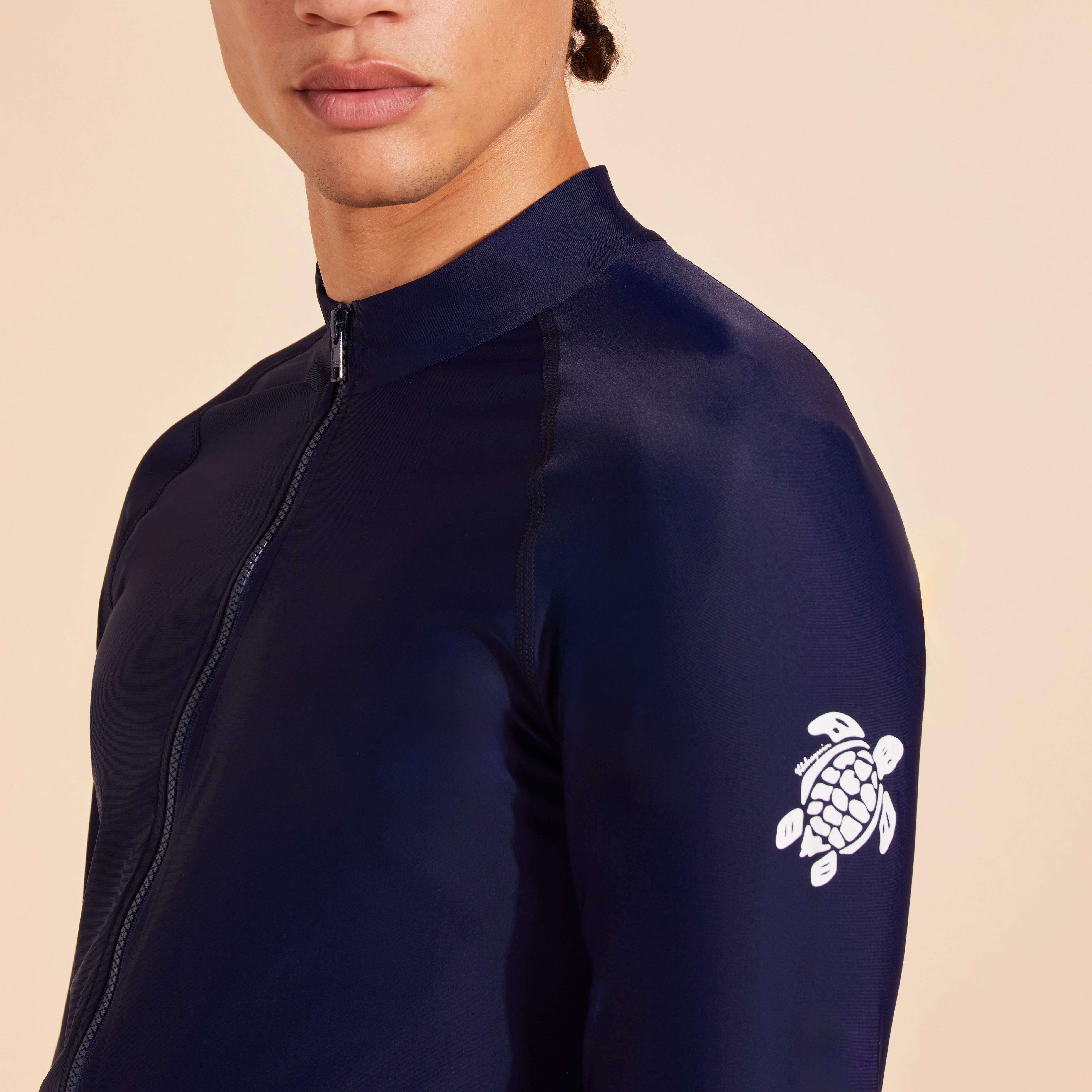 Men Zipped Long Sleeves Rashguard - 5