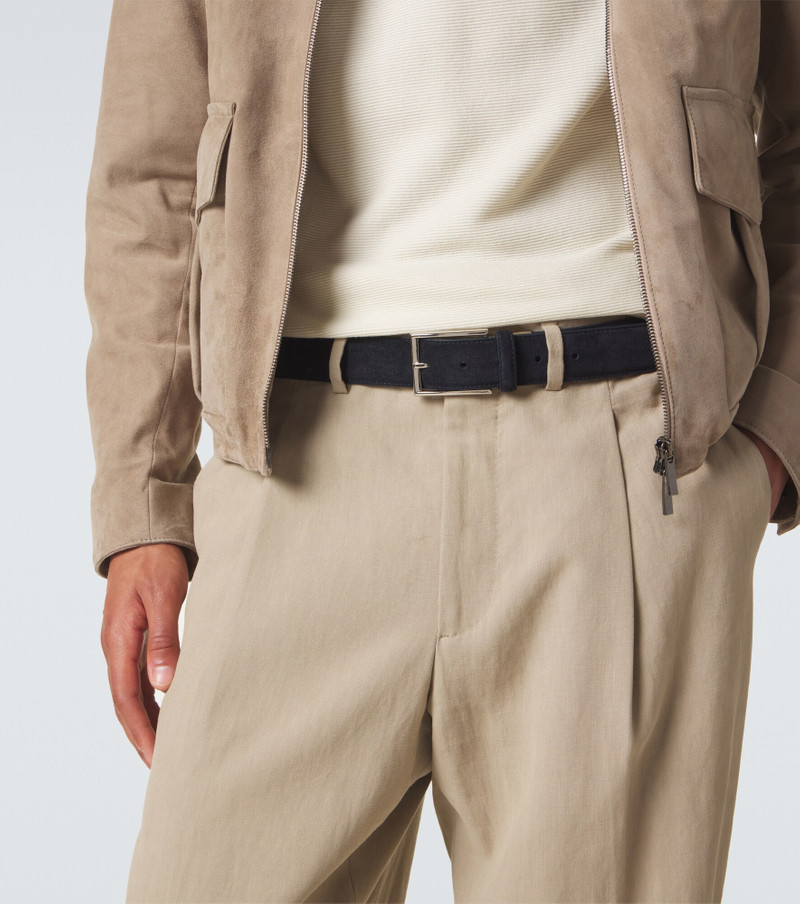Canali Suede belt outlook