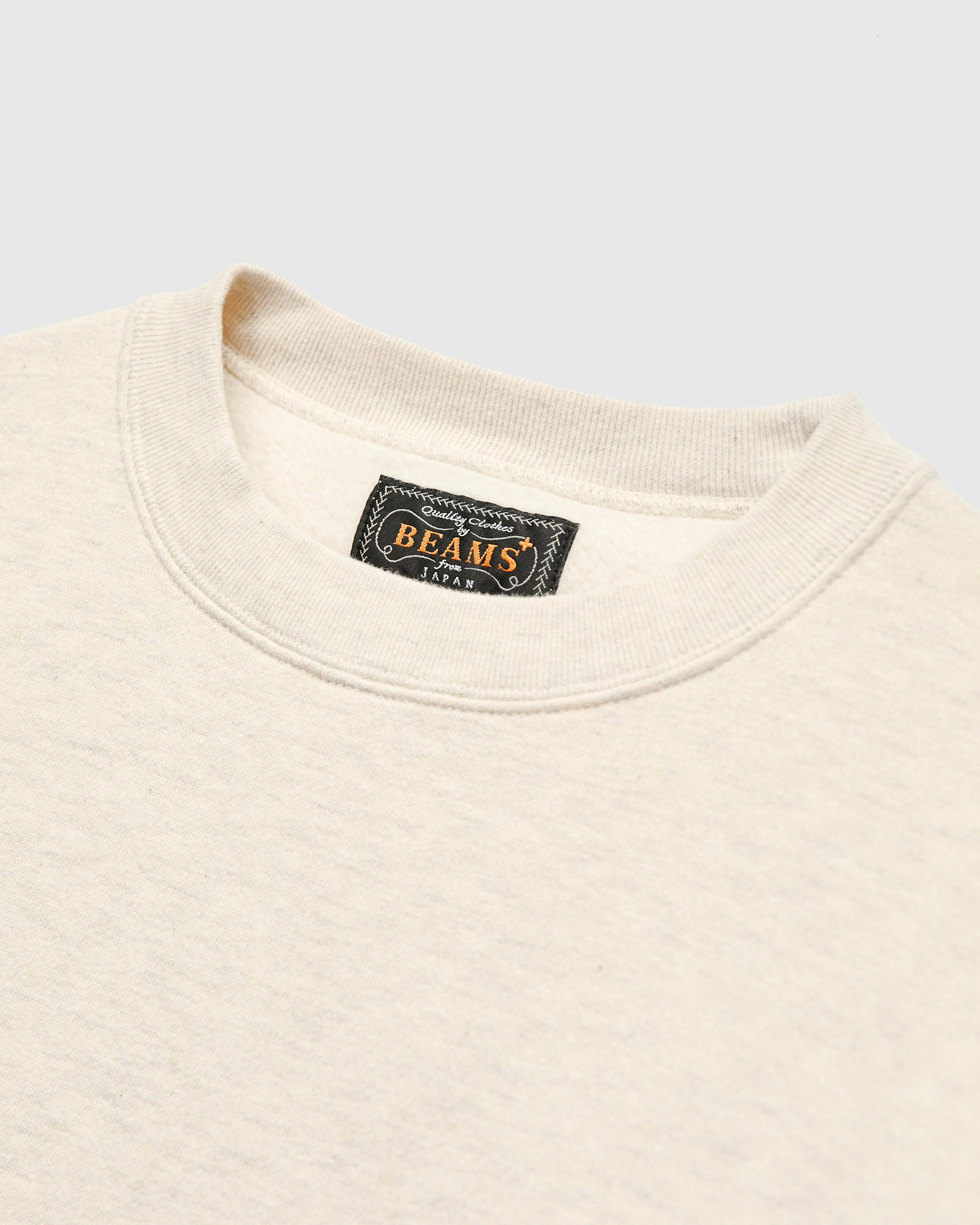 Azuma-Knit Fleece Crewneck Sweater in Oatmeal - 3
