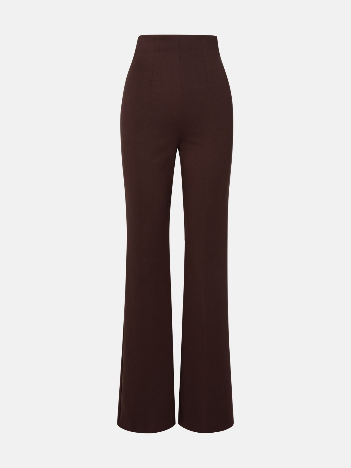 BROWN POLYAMIDE TROUSERS - 1