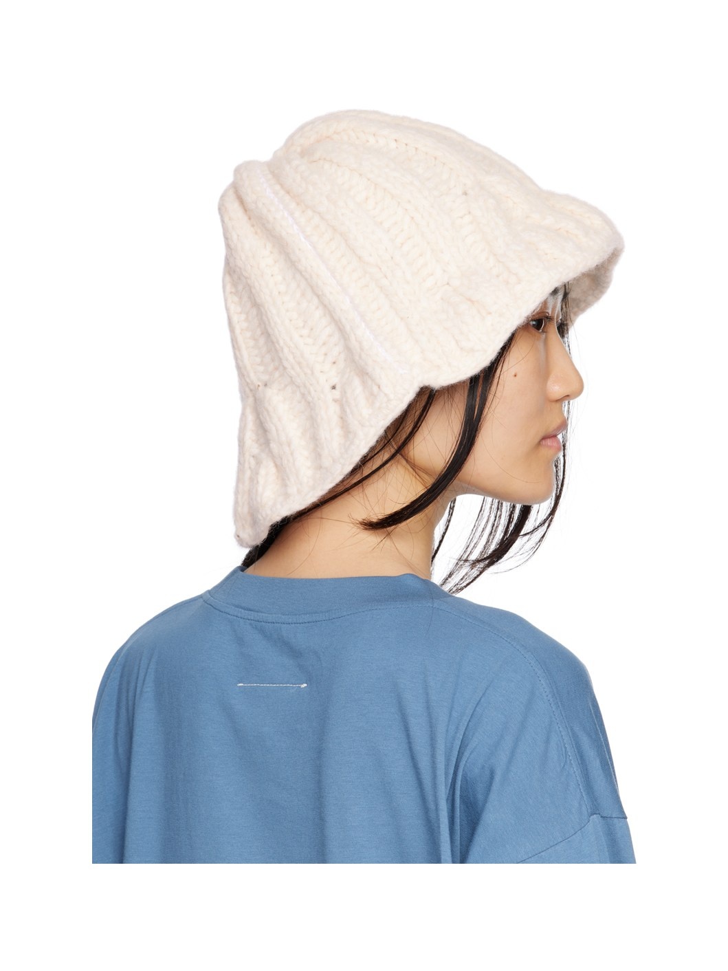Off-White Knit Bucket Hat - 3