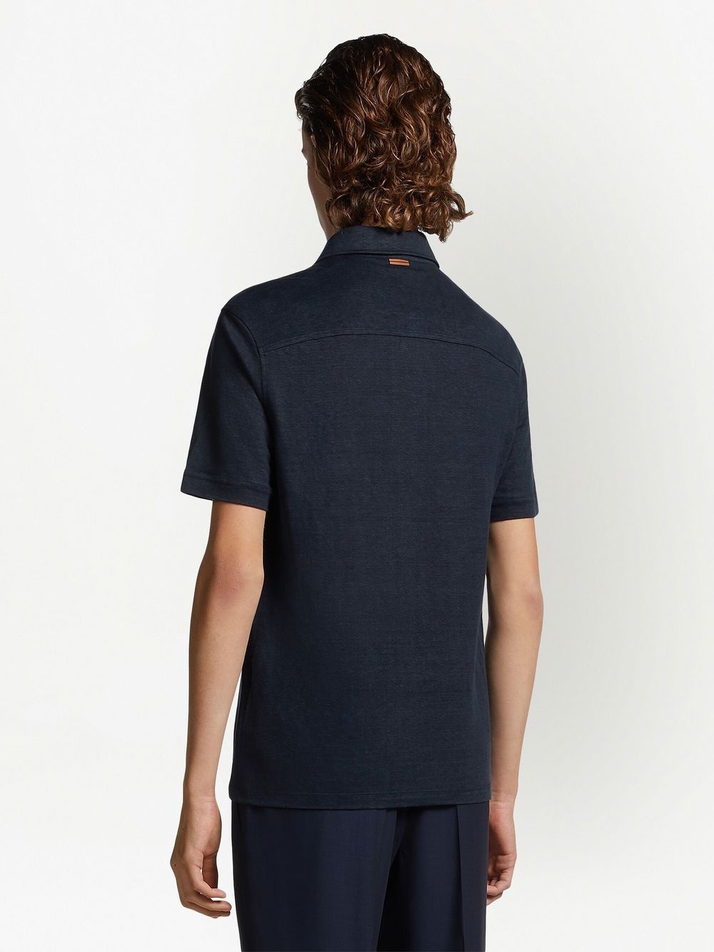 Pure Linen short-sleeve polo shirt - 4