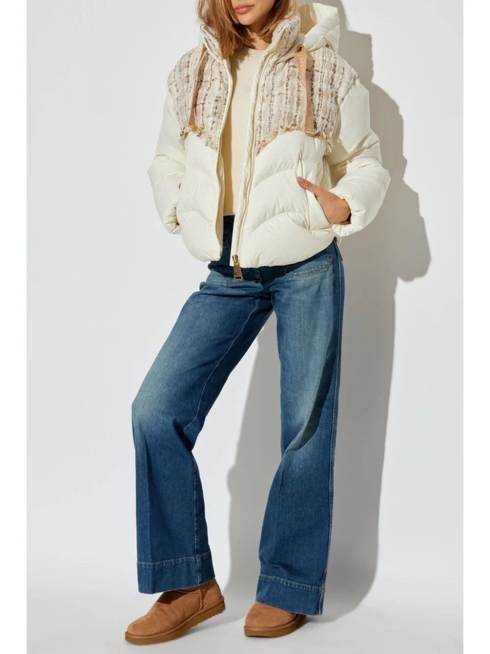 drawstring hoodie jacket - 1