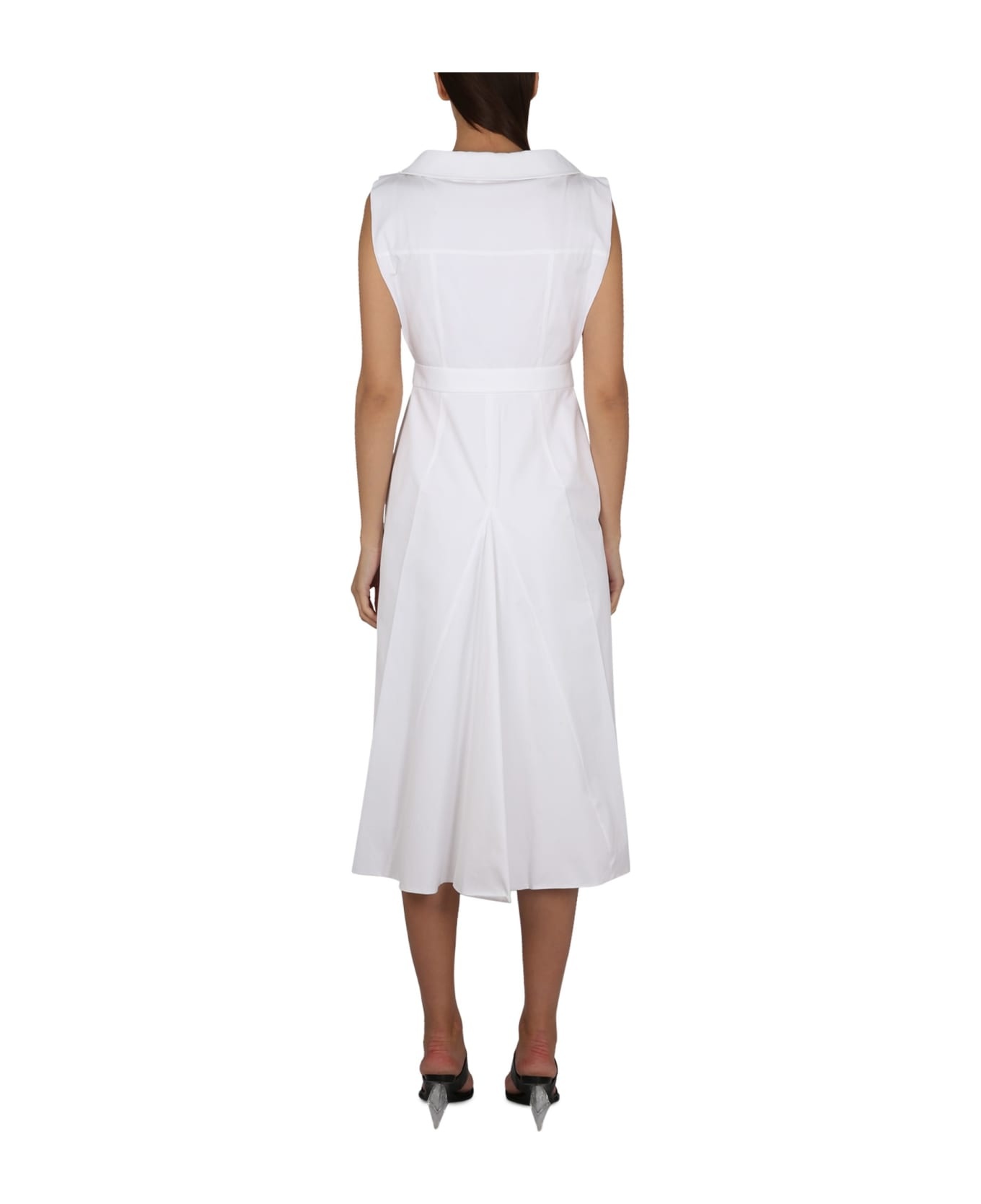 Sleeveless Straight Dress - 3