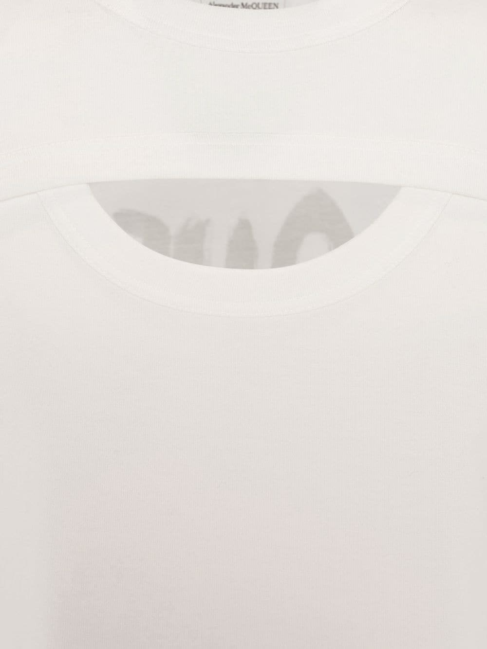 cut-out logo-print T-shirt - 5