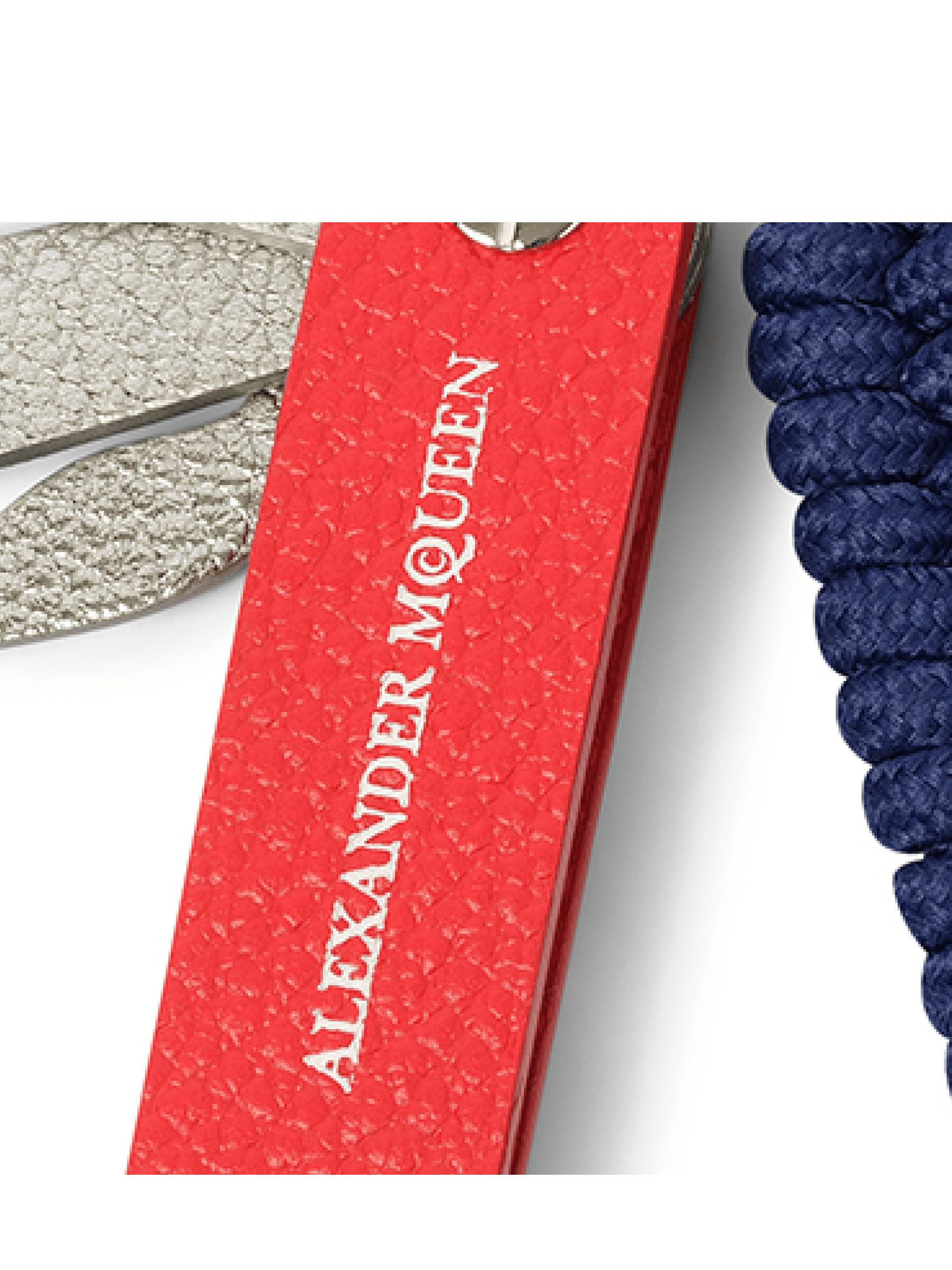 Braid Knife Keyring in Red - 2