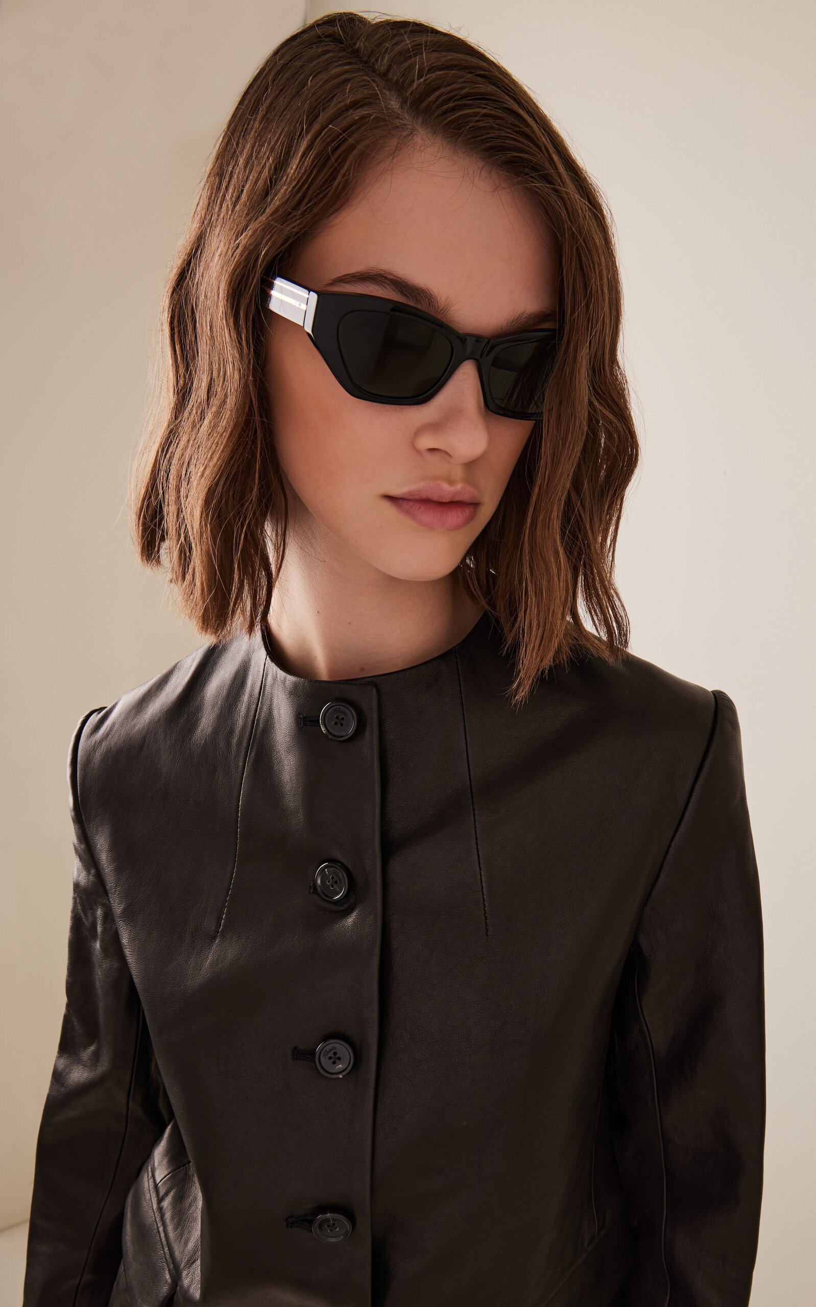 x Oliver Peoples 1966C Cat-Eye Acetate Sunglasses black - 3