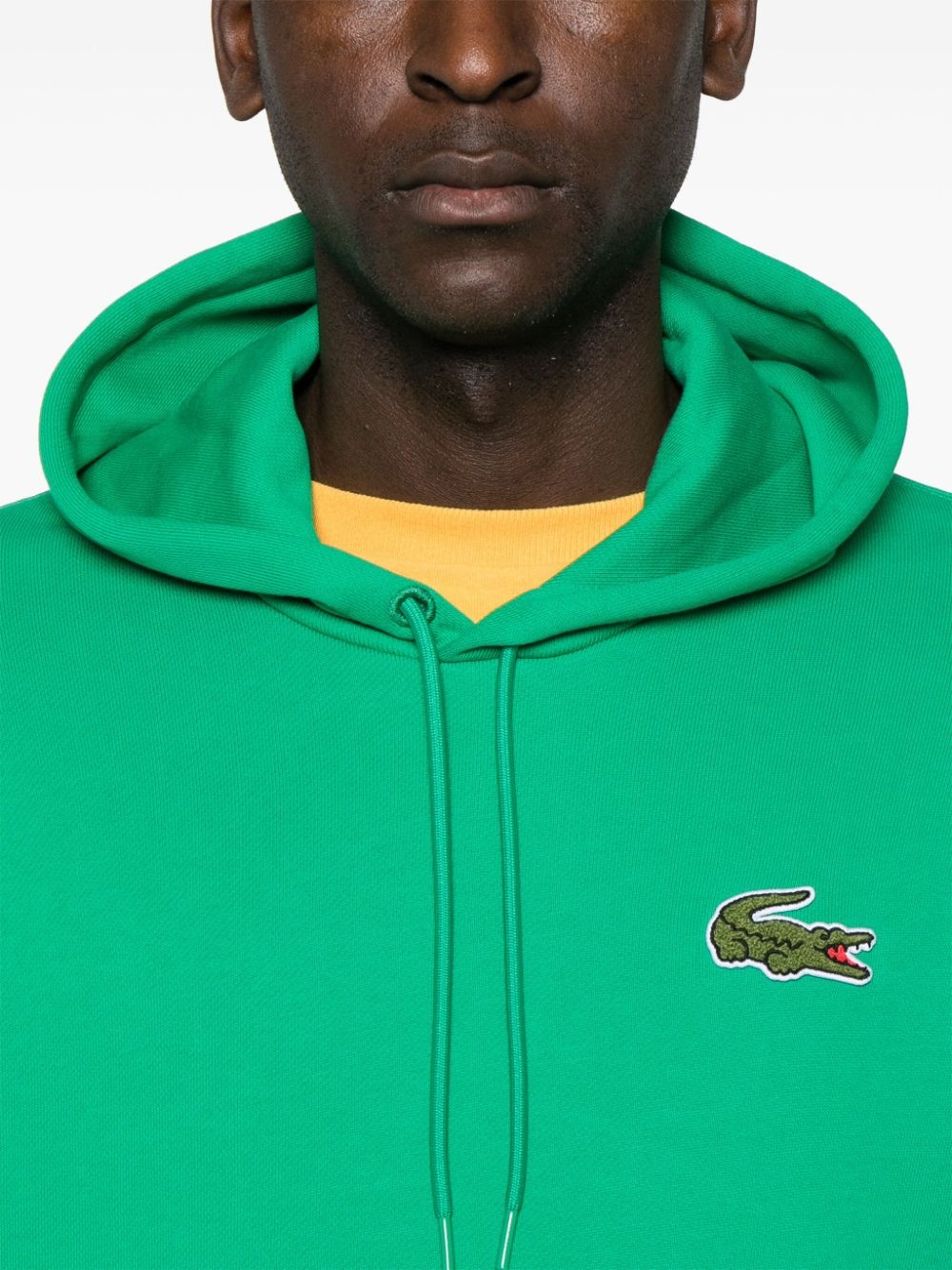 crocodile-patch hoodie - 5
