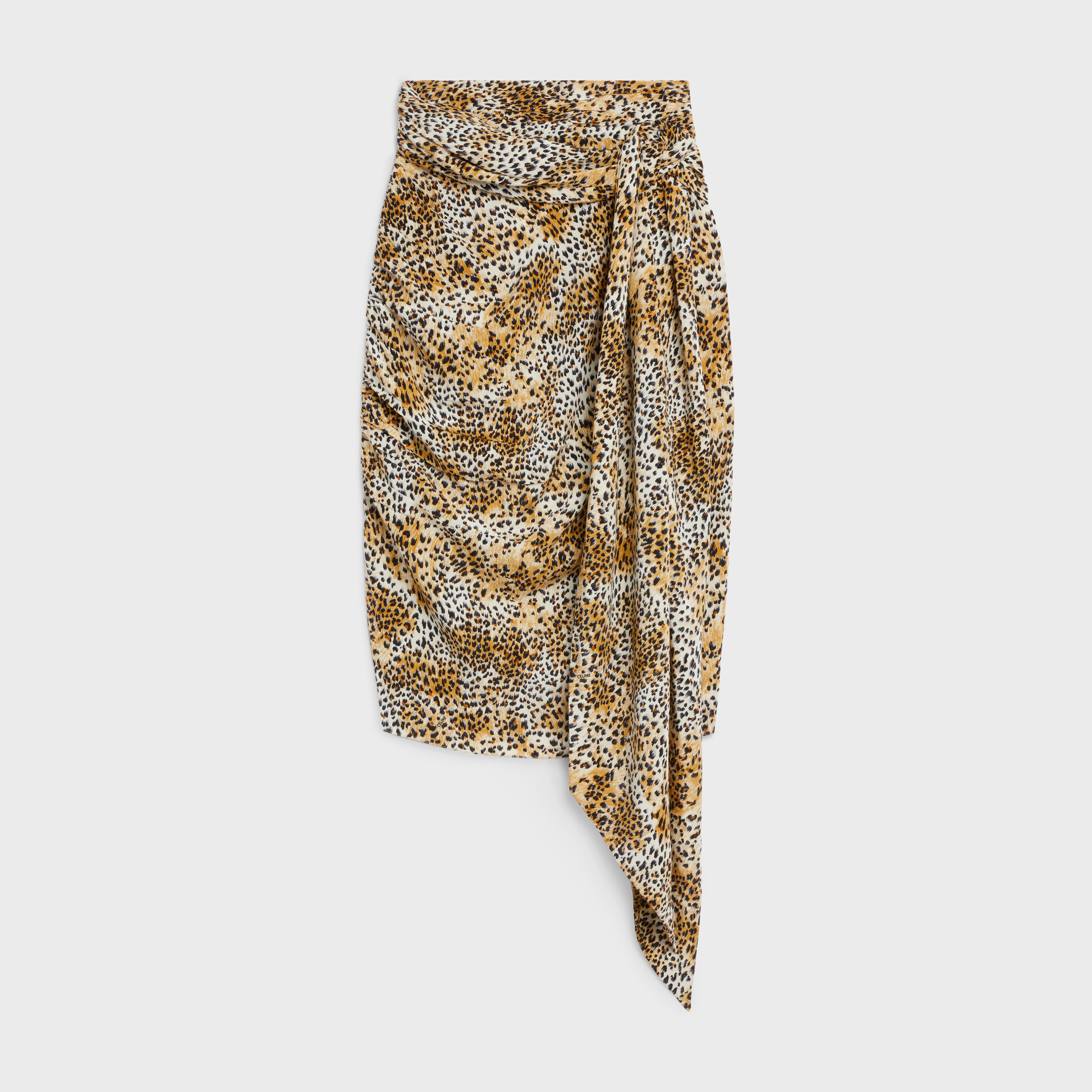DRAPED SKIRT IN CREPE DE CHINE - 1
