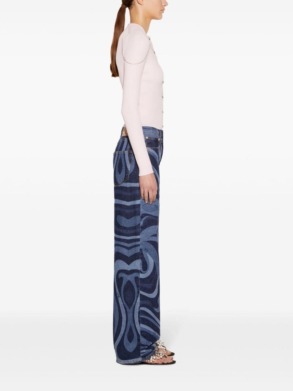 chain-embellished cardigan - 3
