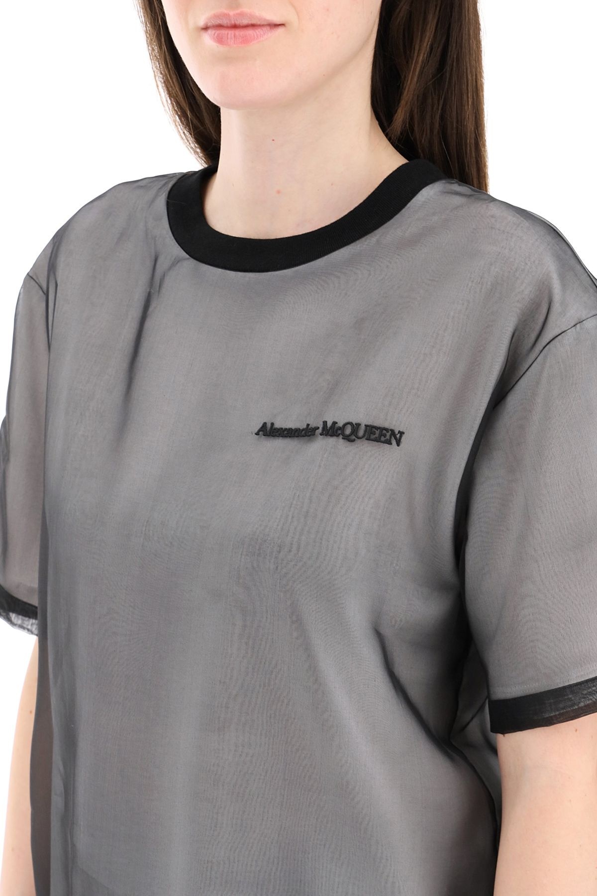 SIGNATURE T-SHIRT WITH SILK ORGANZA - 5