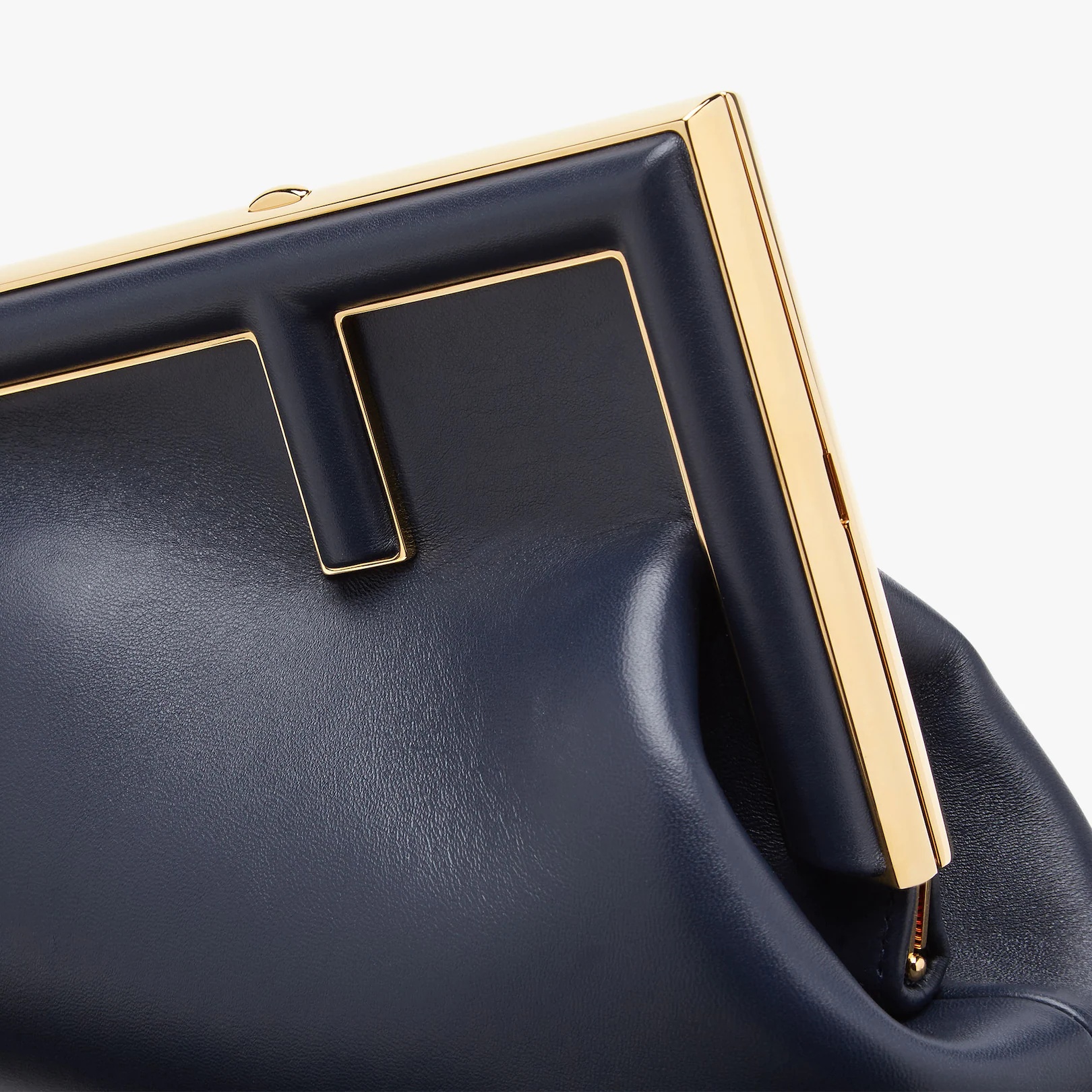 Dark blue leather bag - 5