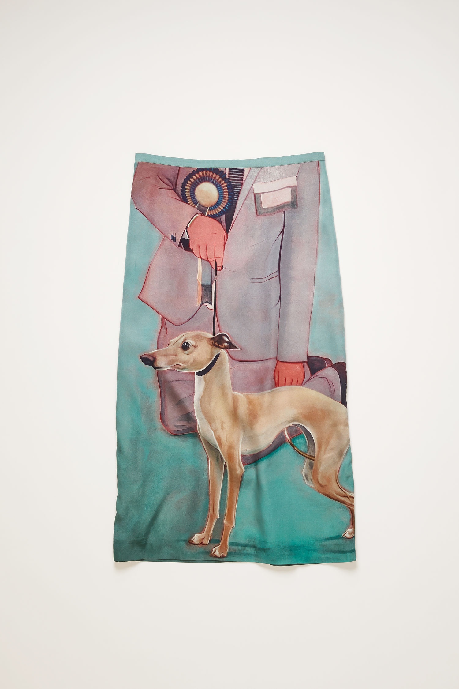 Dog-print midi skirt multi - 4