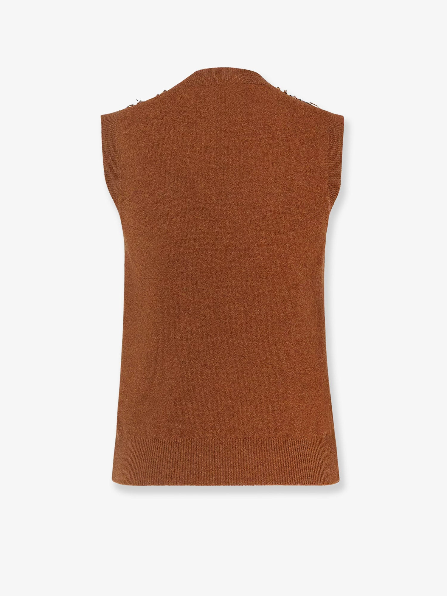 Sleeveless Wool And Cashmere Sweater - 2