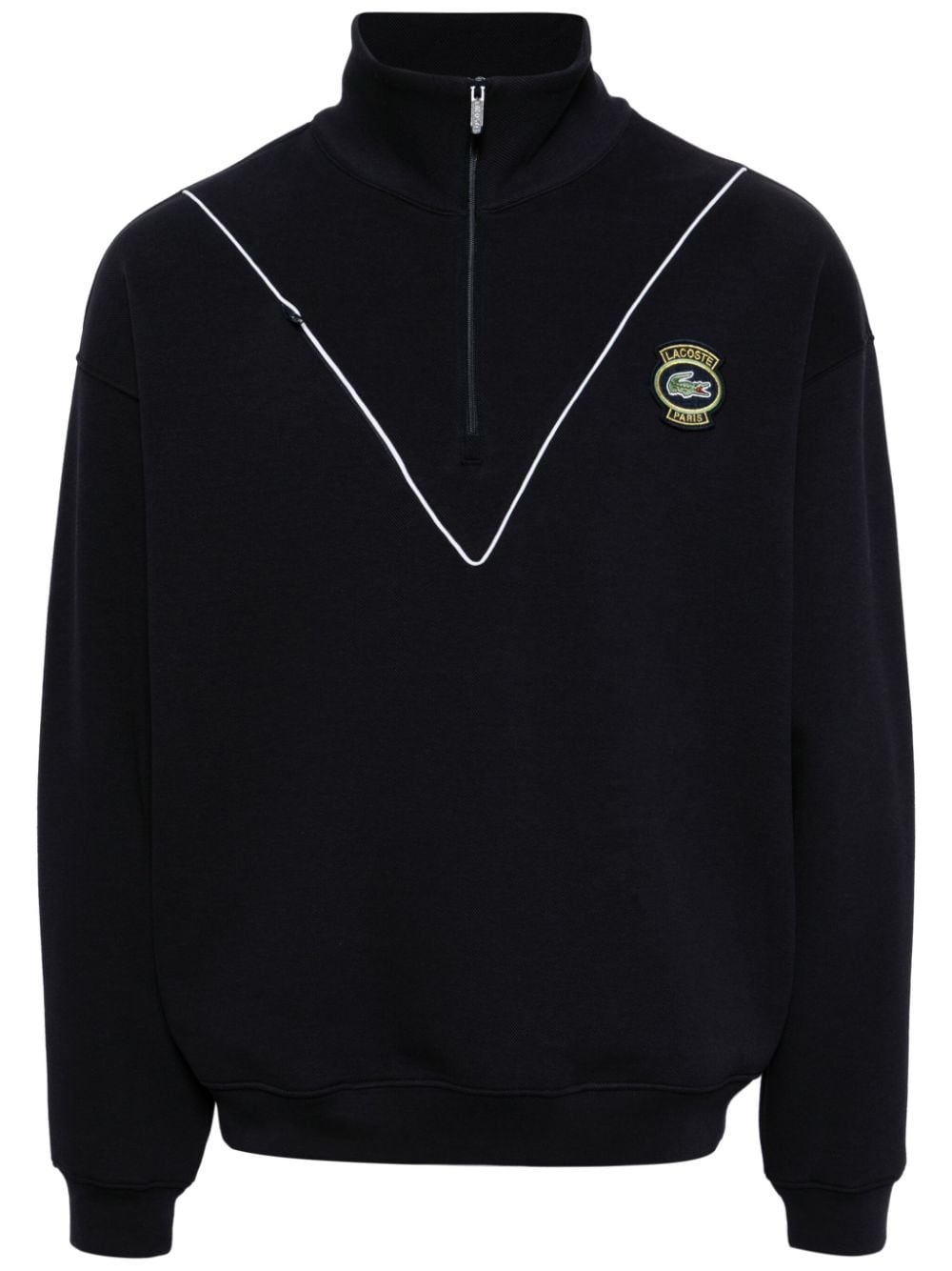 logo-embroidered zip-up sweatshirt - 1