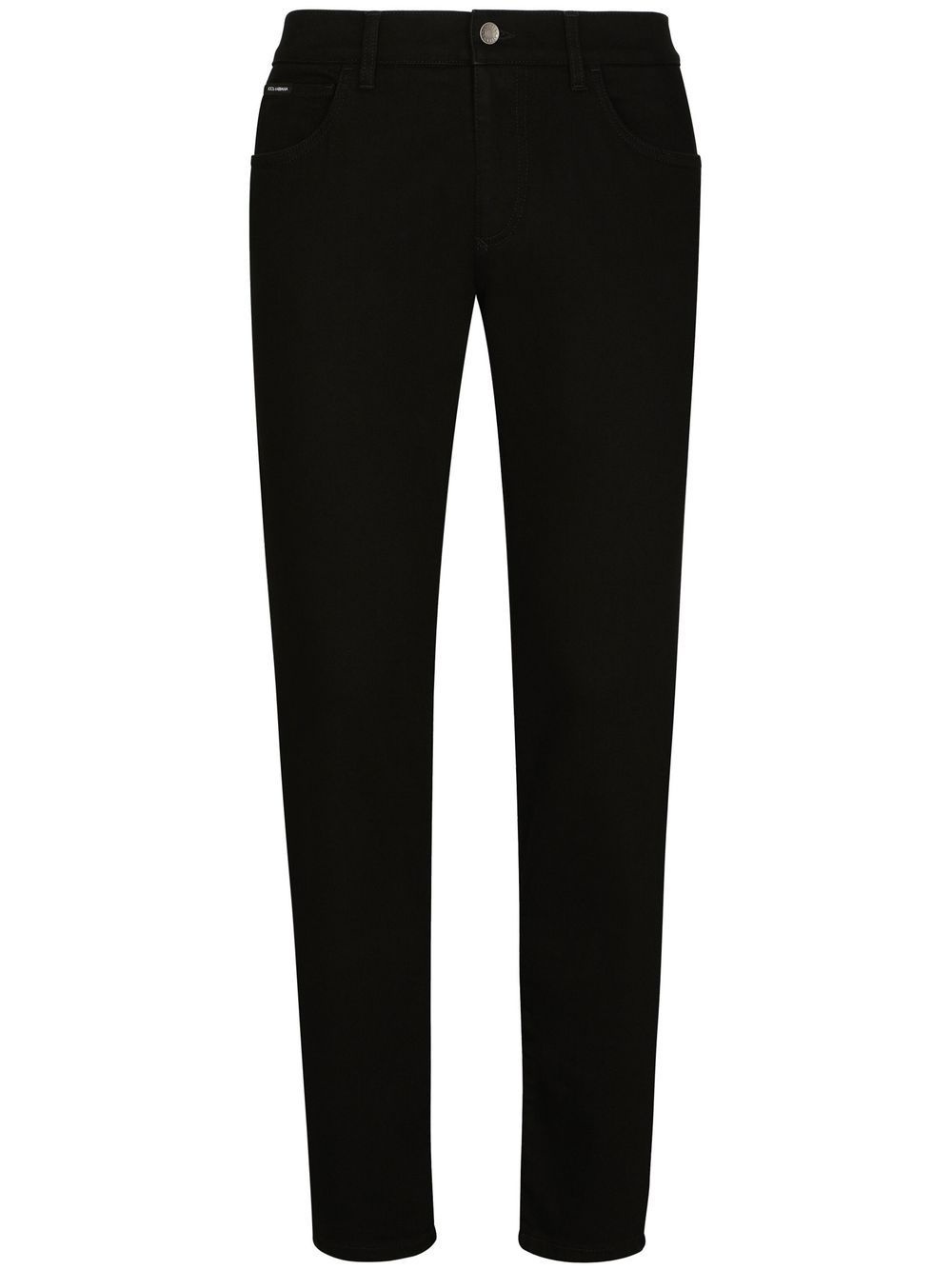 high-rise straight-leg jeans - 1
