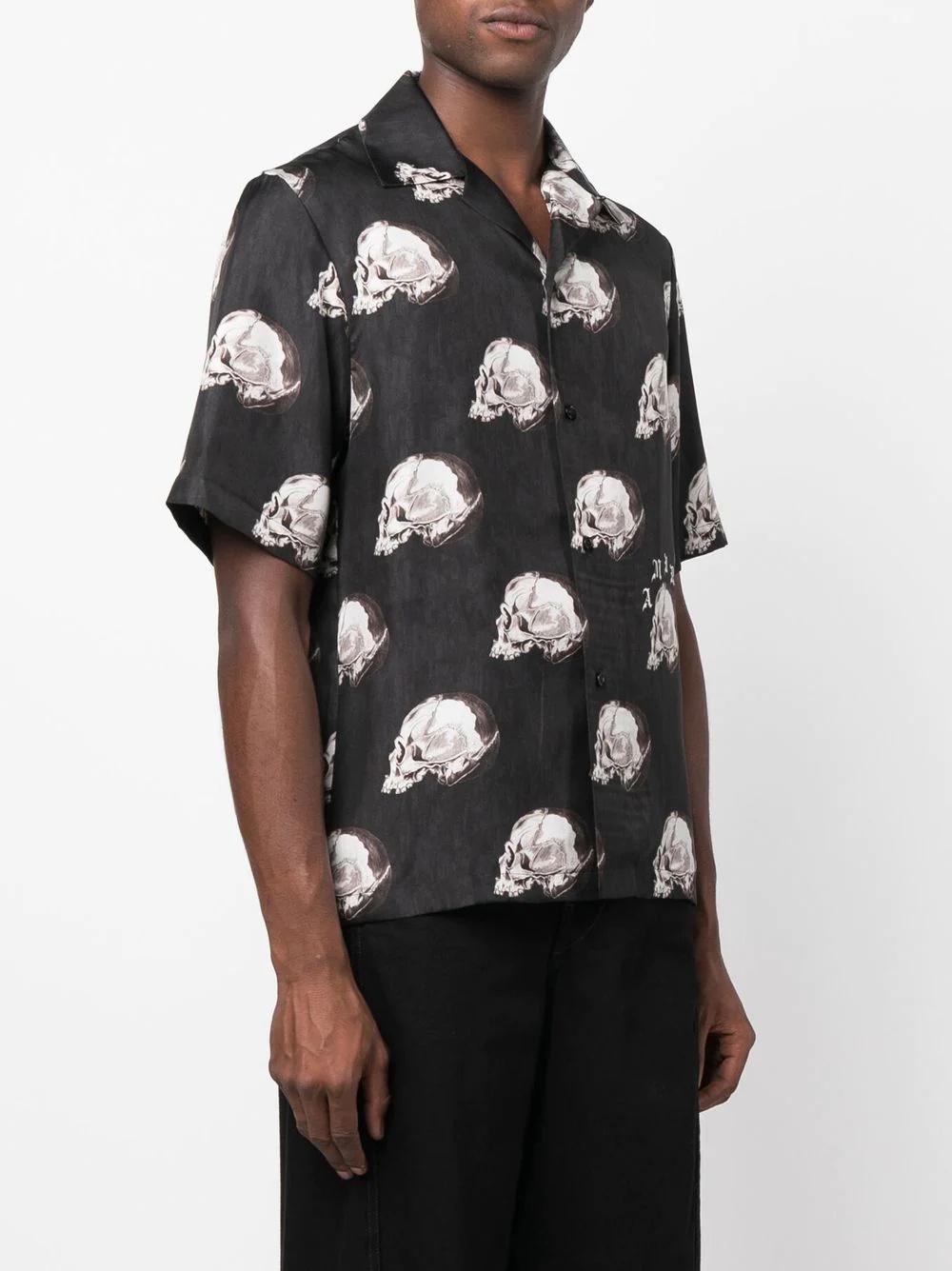 silk skull-print shirt - 3