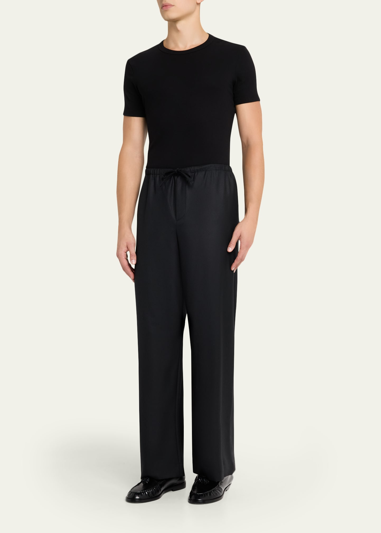 Men's Xon Wool Flannel Relaxed-Fit Drawstring Pants - 2
