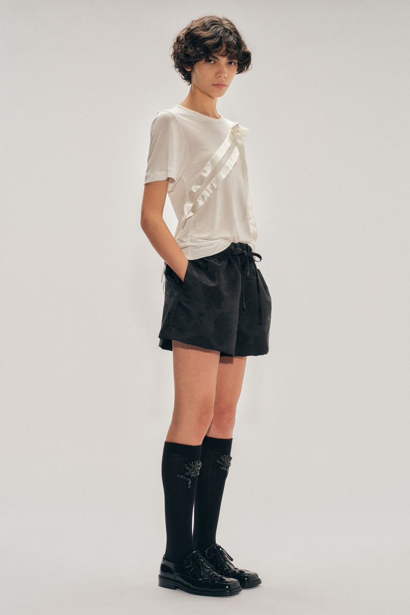Simone Rocha Elasticated Rose Shorts outlook
