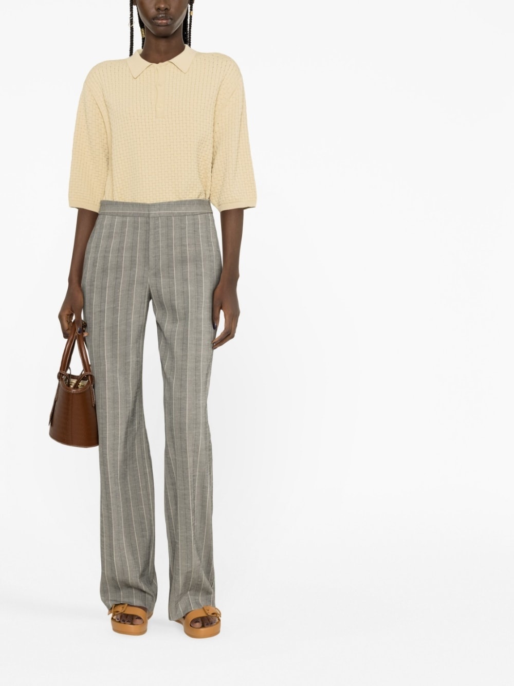 striped tailored trousers - 2