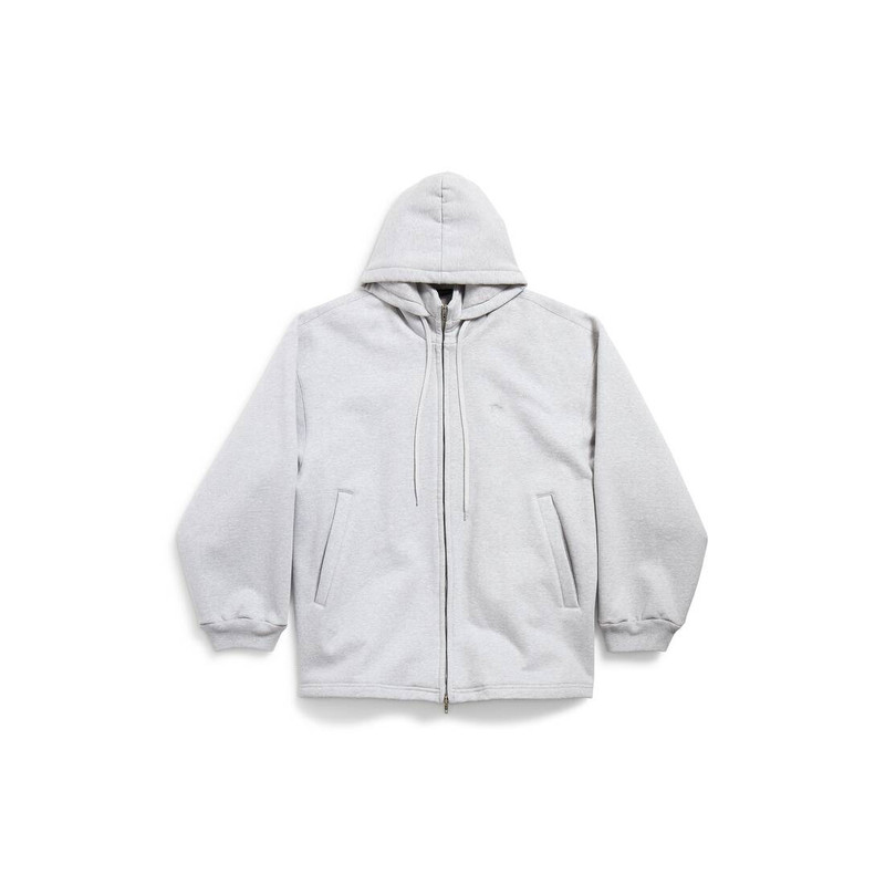 Men's Lion Outerwear Zip-up Hoodie in Light Heather Grey 1