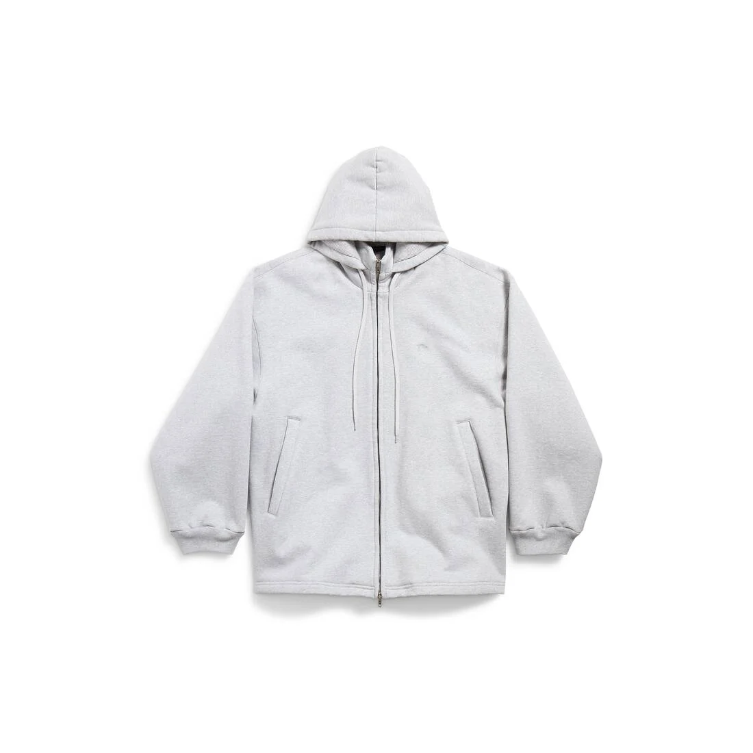 Men's Lion Outerwear Zip-up Hoodie in Light Heather Grey - 1