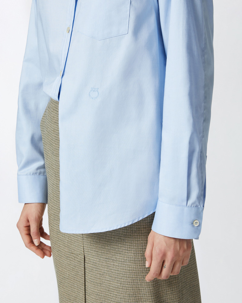 LIGHT BLUE COTTON OXFORD SHIRT 5