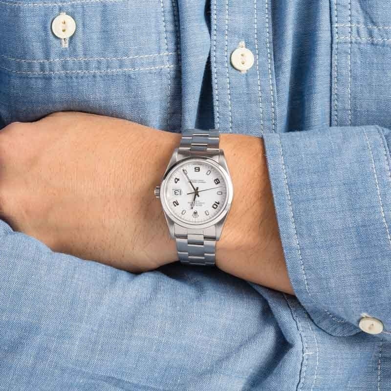 Pre-owned Rolex Date 15200 White Arabic Dial - 5