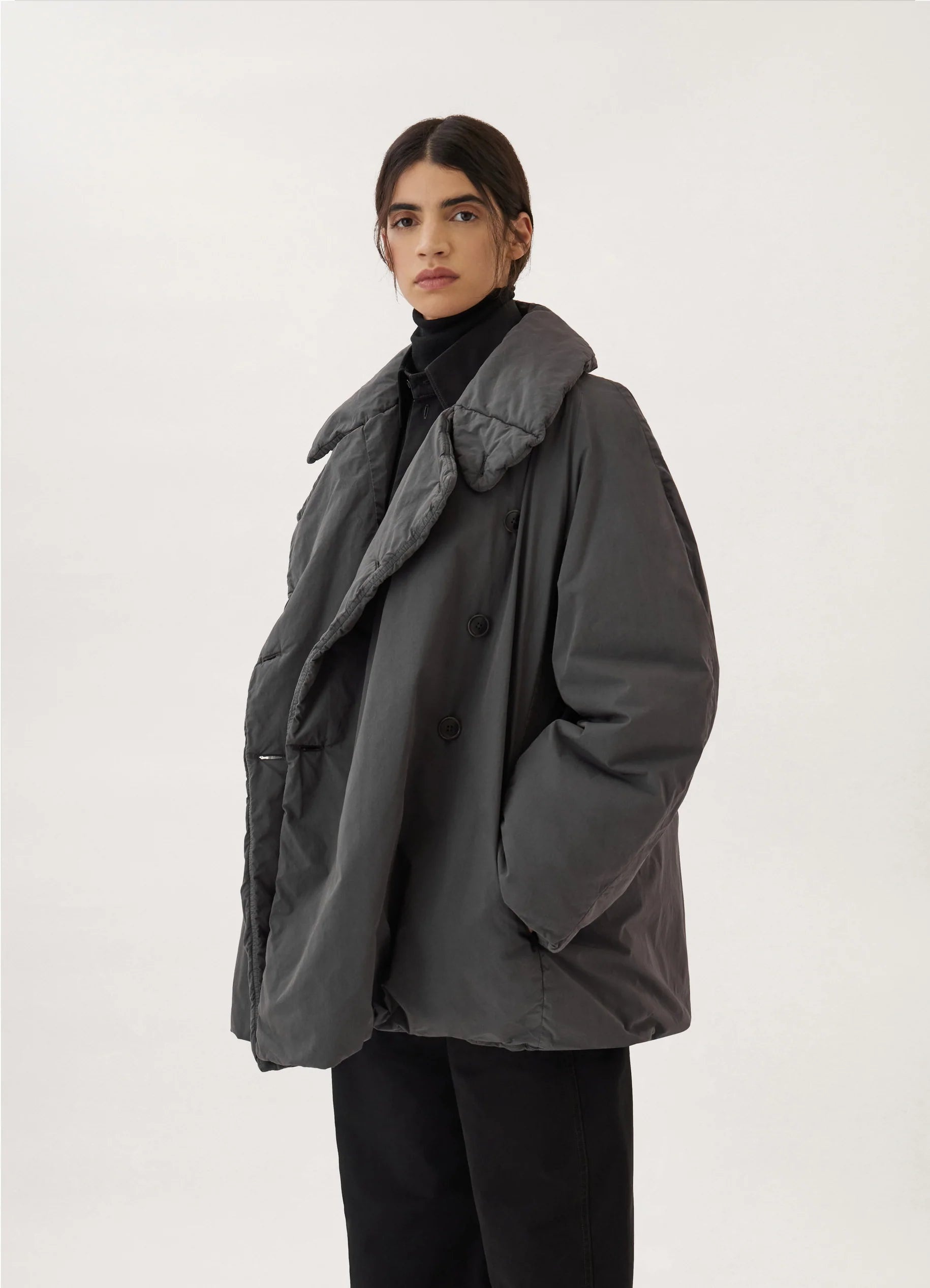 WADDED SHORT TRENCH - 3