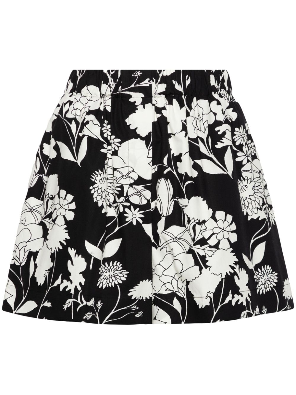 floral-print organic cotton shorts - 1